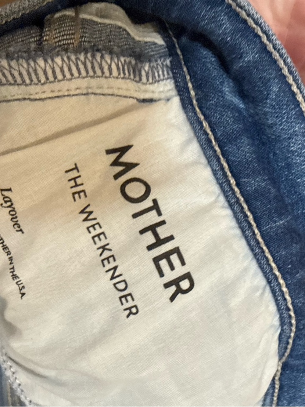 MOTHER Women's Medium Blue Flare Jeans - Picture 2 of 2